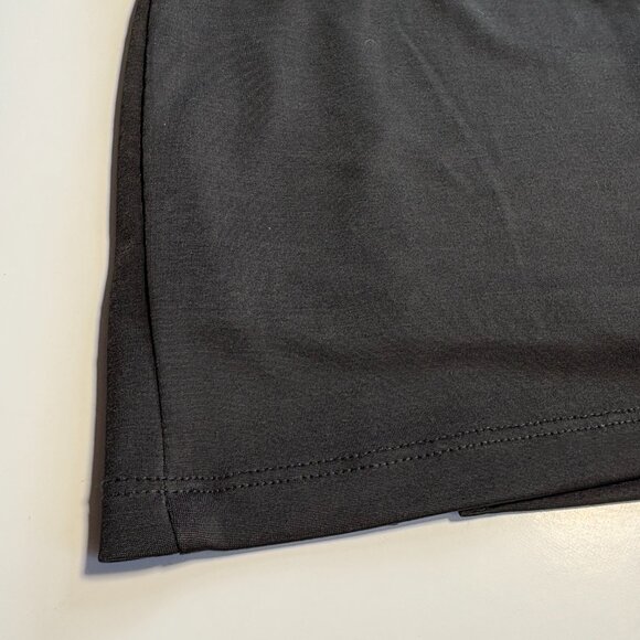 White Fox Boutique Black Stretchy Mini Skort with Slit Size Small - Picture 3 of 8